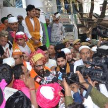 Today offered 'Chadar' on behalf of PM Shri Narendra Modi at dargah of Sufi Saint Hazrat Khwaja Moinuddin Chishti at Ajmer Sharif on 806th annual Urs. 