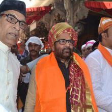 Today offered 'Chadar' on behalf of PM Shri Narendra Modi at dargah of Sufi Saint Hazrat Khwaja Moinuddin Chishti at Ajmer Sharif on 806th annual Urs. 