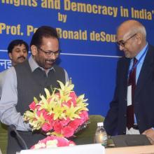 9th Annual National Commission for Minorities (NCM) Lecture, 2016-2017, on Minority Rights and Democracy in India, in New Delhi on October 05, 2016.