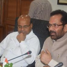 Reviewed various welfare schemes of Minority Affairs Ministry with officials