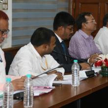 Haj review meeting was held on 3rd october 2018 at Antyodaya Bhawan. Senior officials from Minority Affairs Ministry, External Affairs, Civil Aviation, Health Ministry and Haj Committee of India and Indian Consulate in Saudi Arabia attended the meeting.