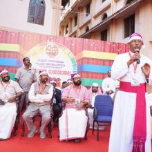 Flagged off Christmas celebration Buon Natale, largest gathering of Santa Claus, at Thrissur (Kerala).