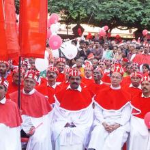 Flagged off Christmas celebration Buon Natale, largest gathering of Santa Claus, at Thrissur (Kerala).