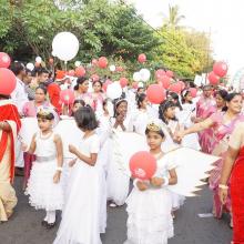 Flagged off Christmas celebration Buon Natale, largest gathering of Santa Claus, at Thrissur (Kerala).