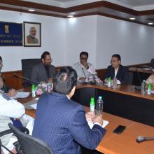 The Union Minister for Minority Affairs, Shri Mukhtar Abbas Naqvi chairing the Governing Body and General Body meeting of Maulana Azad Education Foundation (MAEF), in New Delhi on December 09, 2017