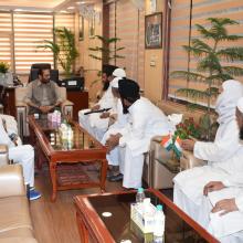 Delegation led by Maulana Mohd. Sajid Rashidi, president All India Imam Association, met me at Antyodaya Bhawan today.Positive discussion held on various development issues of Muslim community especially educational empowerment