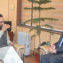 Iran Ambassador H.E Gholamreza Ansari today made a courtesy visit, various issues were discussed.