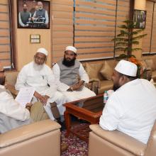 Delegation of Andhra Pradesh leaders & Haj Committee members met me at Antyodaya Bhawan today, discussed Minority and Haj issues of the state.