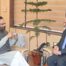 Iran Ambassador H.E Gholamreza Ansari today made a courtesy visit, various issues were discussed.