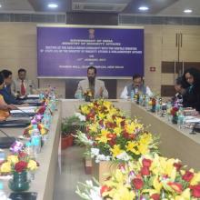 The Minister of State for Minority Affairs (Independent Charge) and Parliamentary Affairs, Shri Mukhtar Abbas Naqvi addressing the Anglo Indian community meeting, in New Delhi on January 13, 2017