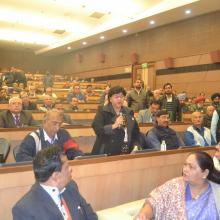 The Union Minister for Minority Affairs, Shri Mukhtar Abbas Naqvi at the inauguration of the Workshop for Inspecting Authorities of Maulana Azad Education Foundation, in New Delhi on January 13, 2018.