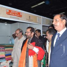 The Union Minister for Minority Affairs, Shri Mukhtar Abbas Naqvi inaugurating the Hunar Haat, at the 37th India International Trade Fair (IITF), at Pragati Maidan, in New Delhi on November 15, 2017.