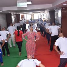 3rd  International Yoga Day celebrated in the premises of Ministry of Minority Affairs on 21st June,  2017. 