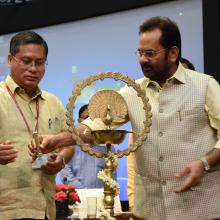 The Union Minister for Minority Affairs, Shri Mukhtar Abbas Naqvi addressing the National Conference of Principal Secretaries-Secretaries in-charge of States - UTs dealing with Minority Affairs, in New Delhi on July 16, 2018.