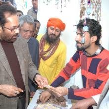 Inaugurated Hunar Haat, spectacular exhibition of traditional art-skills of master artisans at Baba Kharak Singh Marg,