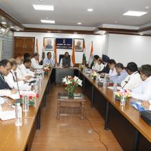 Haj review meeting was held on 3rd october 2018 at Antyodaya Bhawan. Senior officials from Minority Affairs Ministry, External Affairs, Civil Aviation, Health Ministry and Haj Committee of India and Indian Consulate in Saudi Arabia attended the meeting.