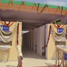 Inaugurated 100 toilets complex, constructed by Ministry of Minority Affairs at Kayad Vishramsthali, Ajmer. Also inaugurated Education Facilitation Centre of Minority Affairs Ministry at Kayad Vishramsthali, Ajmer.